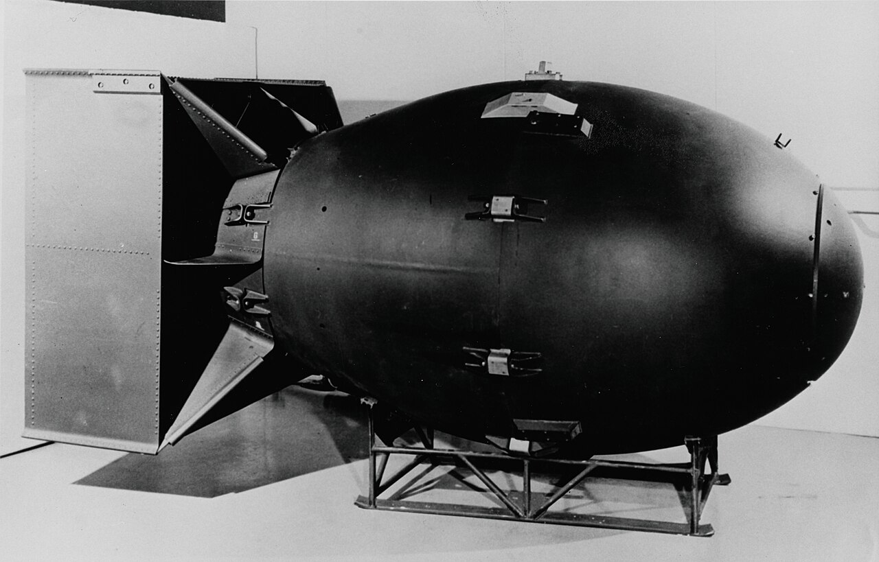 “Fat Man” implosion nuclear bomb casing