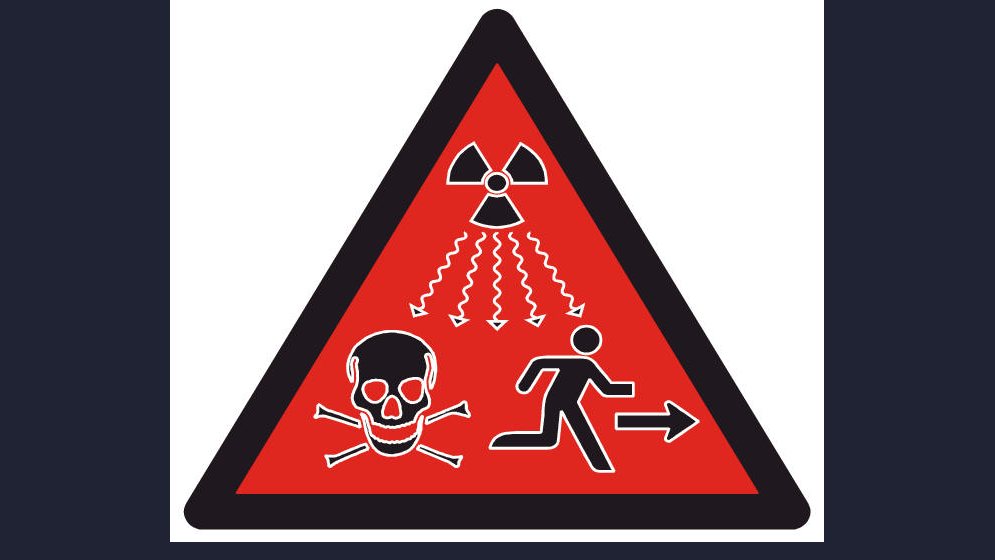 The ISO 21482 warning symbol for dangerous radioactive sources